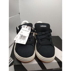 Adidas Grand Court 00s K Tennis Shoes Black/White 12K Kids Sneakers Durable Sole